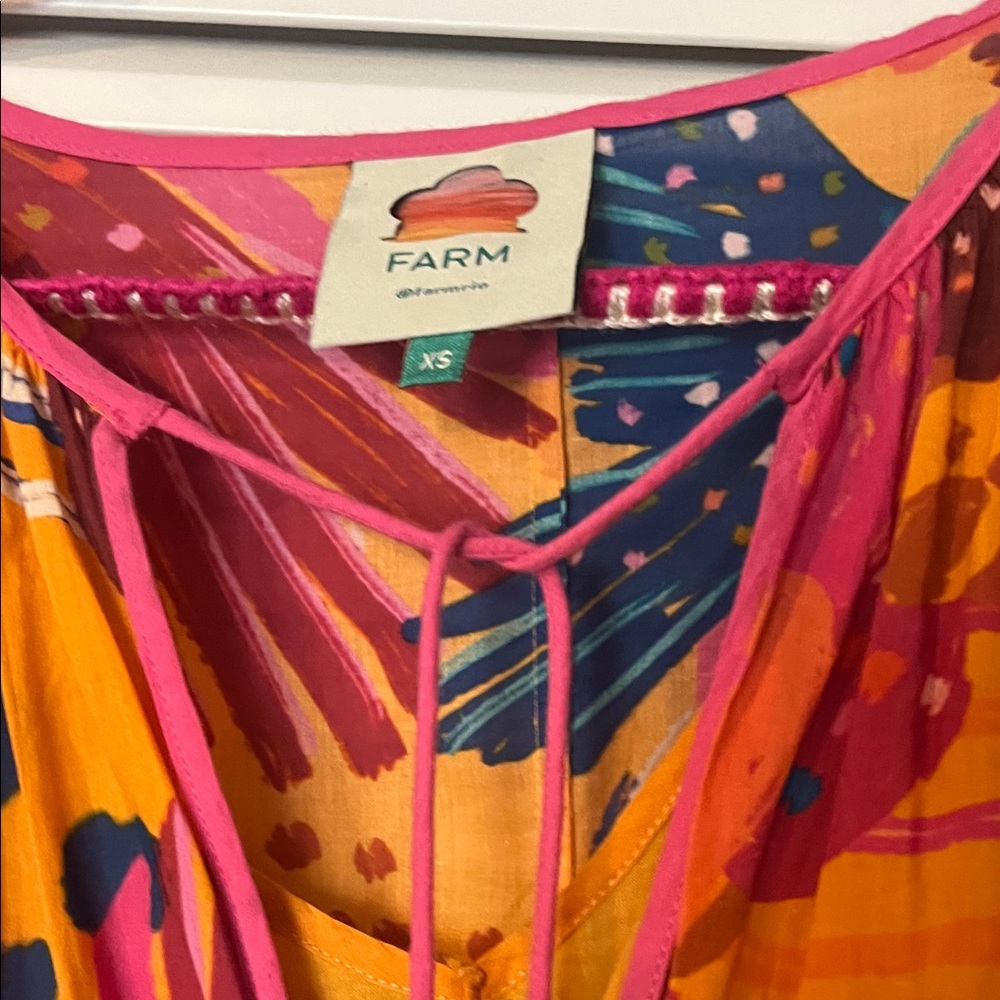 FARM Rio Vibrant Multicolor Midi Dress - Picture 3 of 4